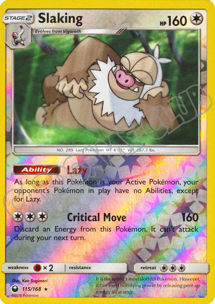 115 / 168 Slaking rara foil reverse (EN) -NEAR MINT-