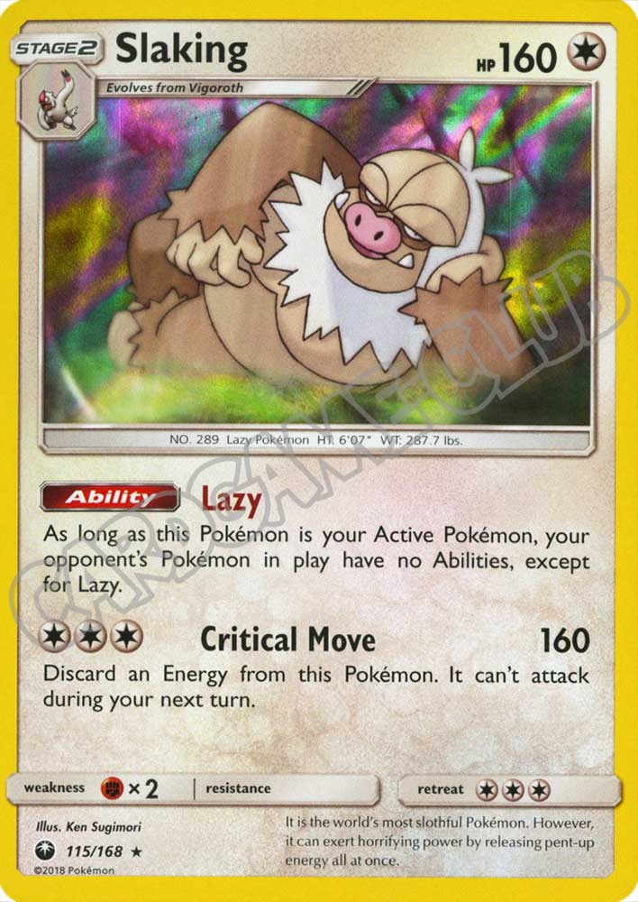 115 / 168 Slaking rara foil (EN) -NEAR MINT-