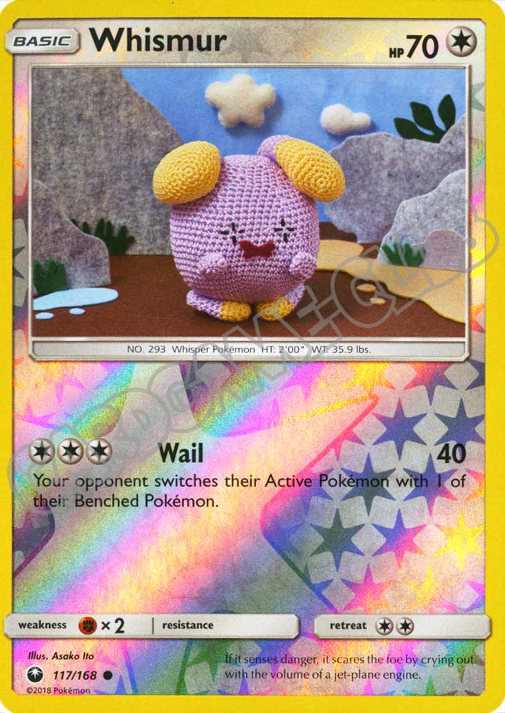 117 / 168 Whismur comune foil reverse (EN) -NEAR MINT-