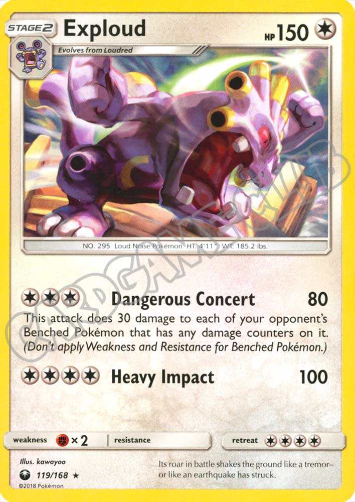 119 / 168 Exploud rara normale (EN) -NEAR MINT-