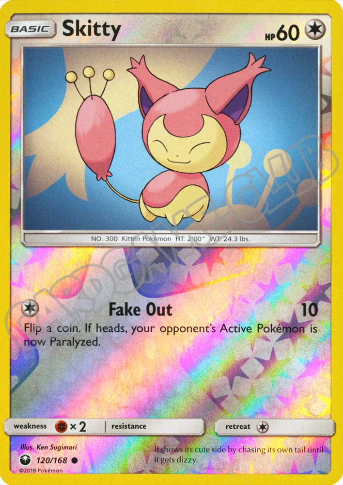 120 / 168 Skitty comune foil reverse (EN) -NEAR MINT-