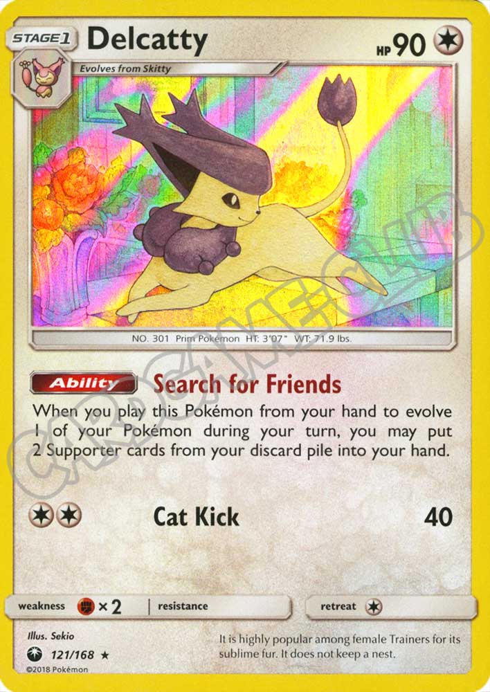 121 / 168 Delcatty rara foil (EN) -NEAR MINT-