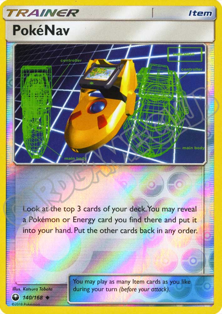 140 / 168 PokeNav non comune foil reverse (EN) -NEAR MINT-