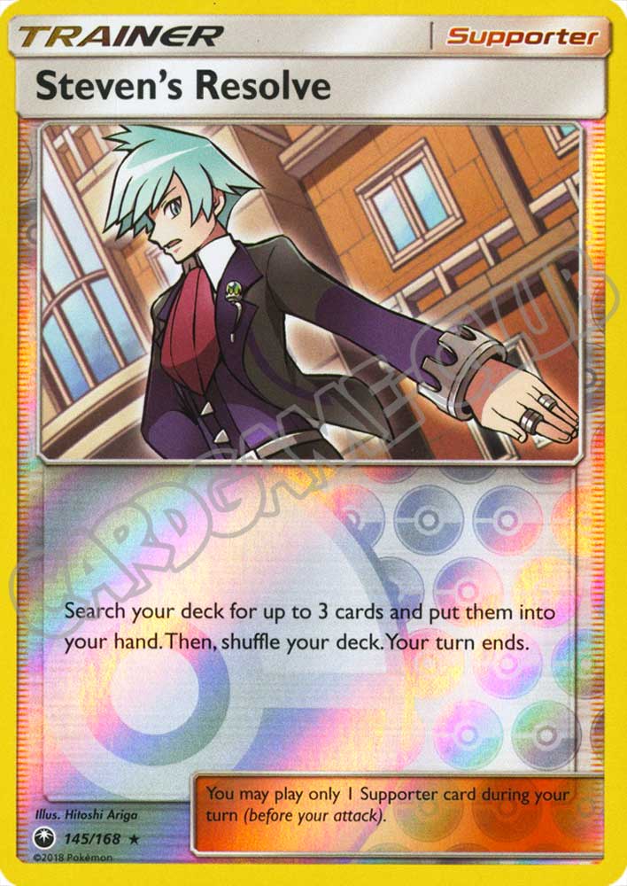 145 / 168 Steven's Resolve rara foil reverse (EN) -NEAR MINT-