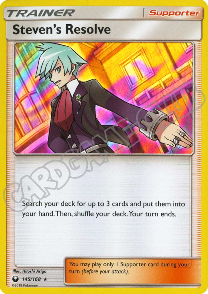 145 / 168 Steven's Resolve rara foil (EN) -NEAR MINT-