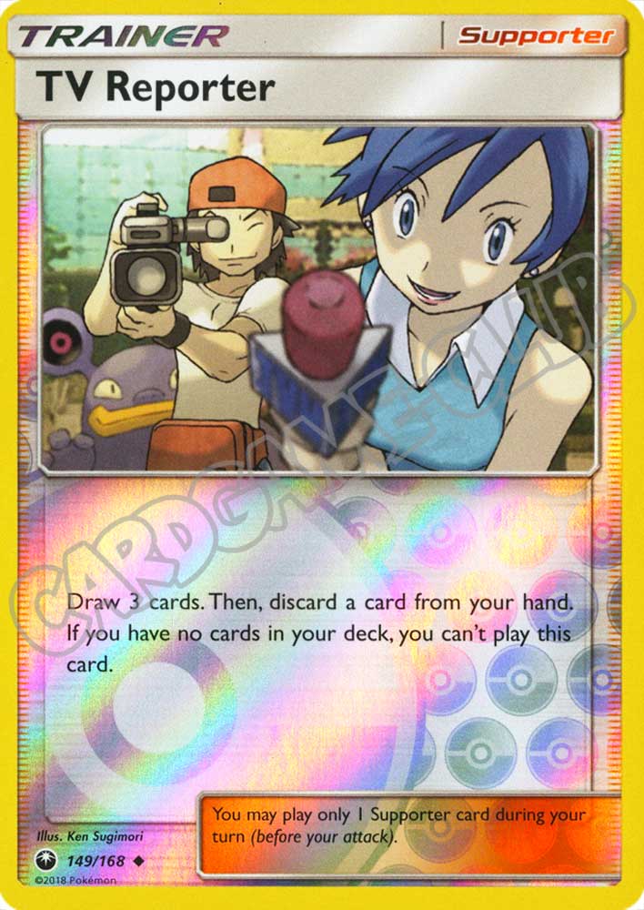149 / 168 TV Reporter non comune foil reverse (EN) -NEAR MINT-