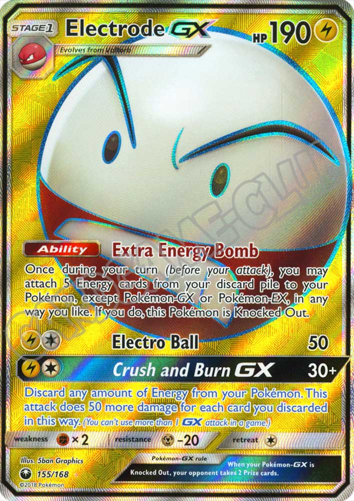 155 / 168 Electrode GX ultra rara foil (EN) -NEAR MINT-