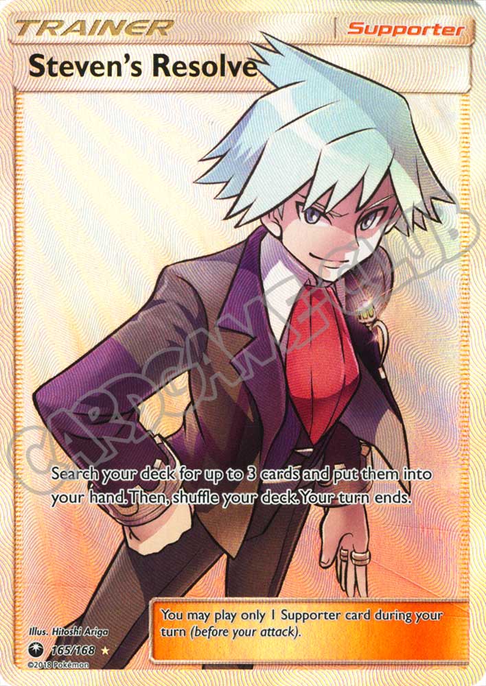 165 / 168 Steven's Resolve ultra rara foil (EN) -NEAR MINT-