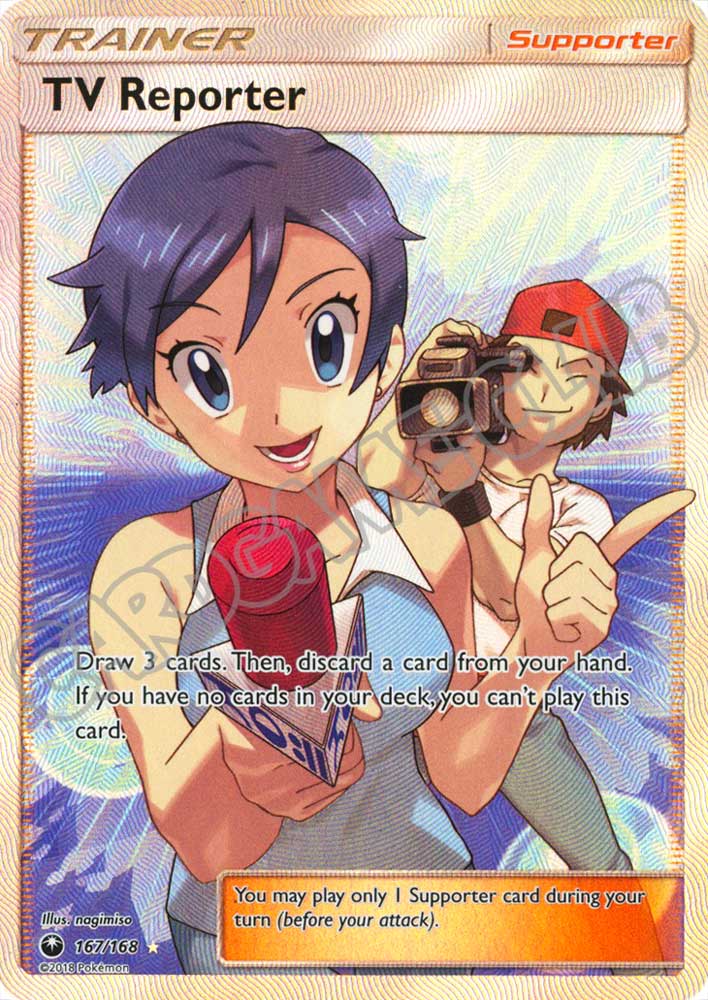 167 / 168 TV Reporter ultra rara foil (EN) -NEAR MINT-