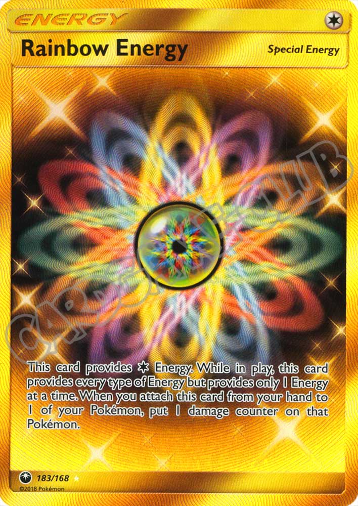 183 / 168 Rainbow Energy rara segreta foil (EN) -NEAR MINT-