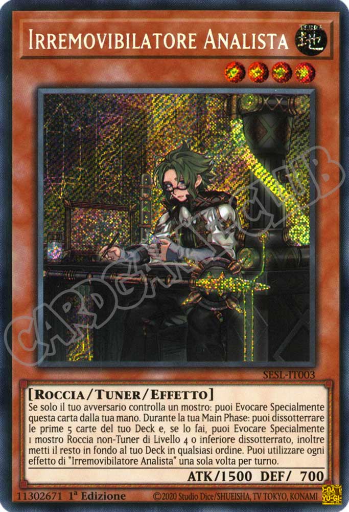 SESL-IT003 Irremovibilatore Analista rara segreta 1a Edizione (IT) -NEAR MINT-