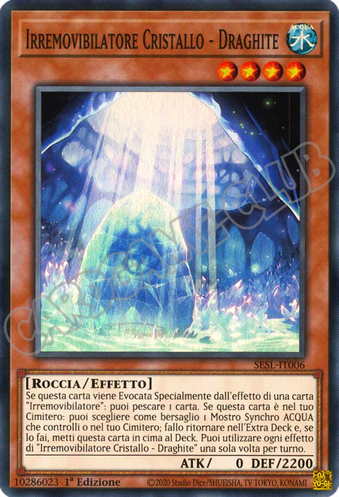SESL-IT006 Irremovibilatore Cristallo - Draghite super rara 1a Edizione (IT) -NEAR MINT-