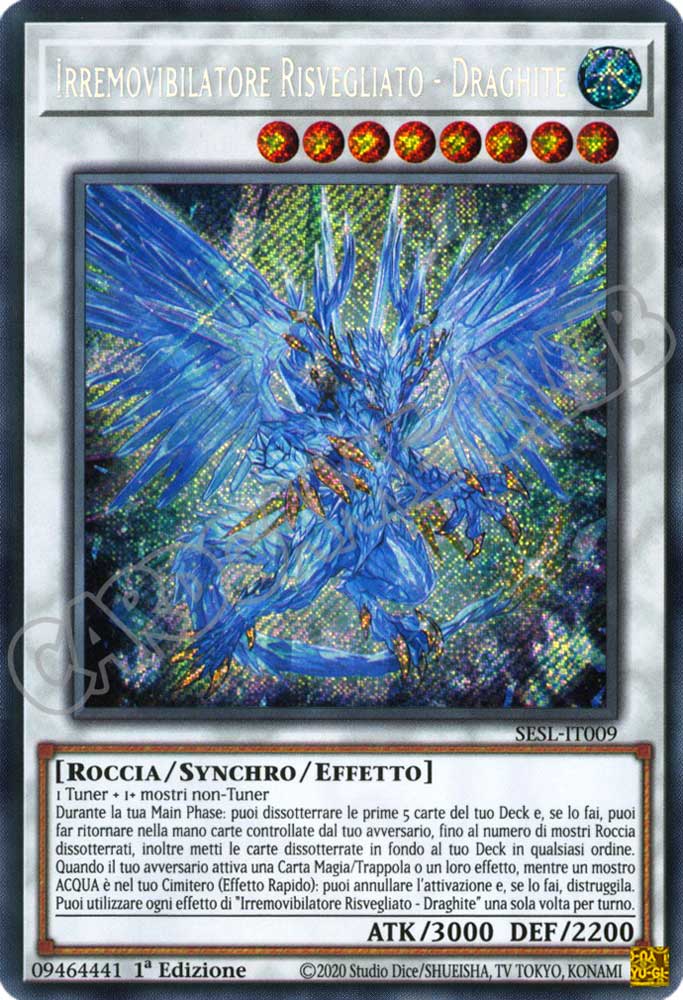 SESL-IT009 Irremovibilatore Risvegliato - Draghite rara segreta 1a Edizione (IT) -NEAR MINT-