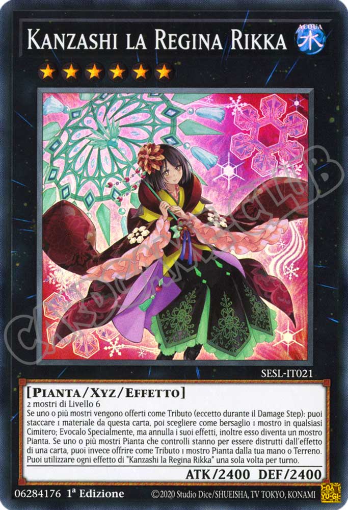 SESL-IT021 Kanzashi la Regina Rikka super rara 1a Edizione (IT) -NEAR MINT-
