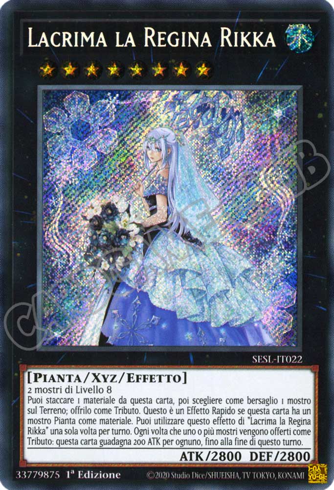 SESL-IT022 Lacrima la Regina Rikka rara segreta 1a Edizione (IT) -NEAR MINT-