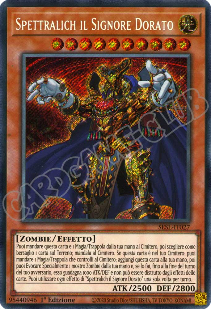 SESL-IT027 Spettralich il Signore Dorato rara segreta 1a Edizione (IT) -NEAR MINT-
