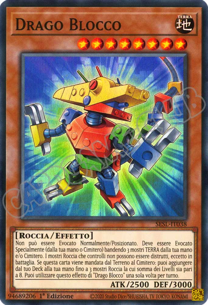 SESL-IT038 Drago Blocco super rara 1a Edizione (IT) -NEAR MINT-