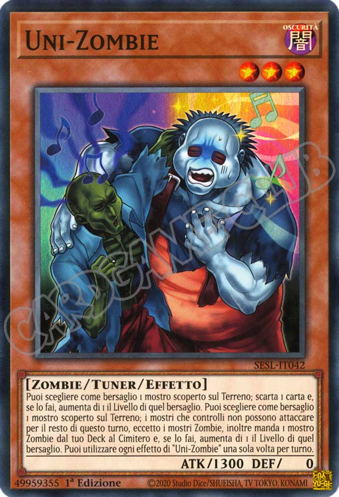 SESL-IT042 Uni-Zombie super rara 1a Edizione (IT) -NEAR MINT-