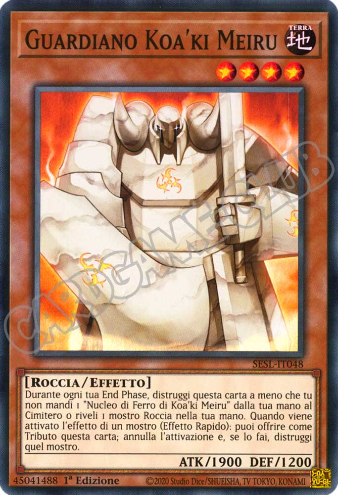 SESL-IT048 Guardiano Koa'ki Meiru super rara 1a Edizione (IT) -NEAR MINT-