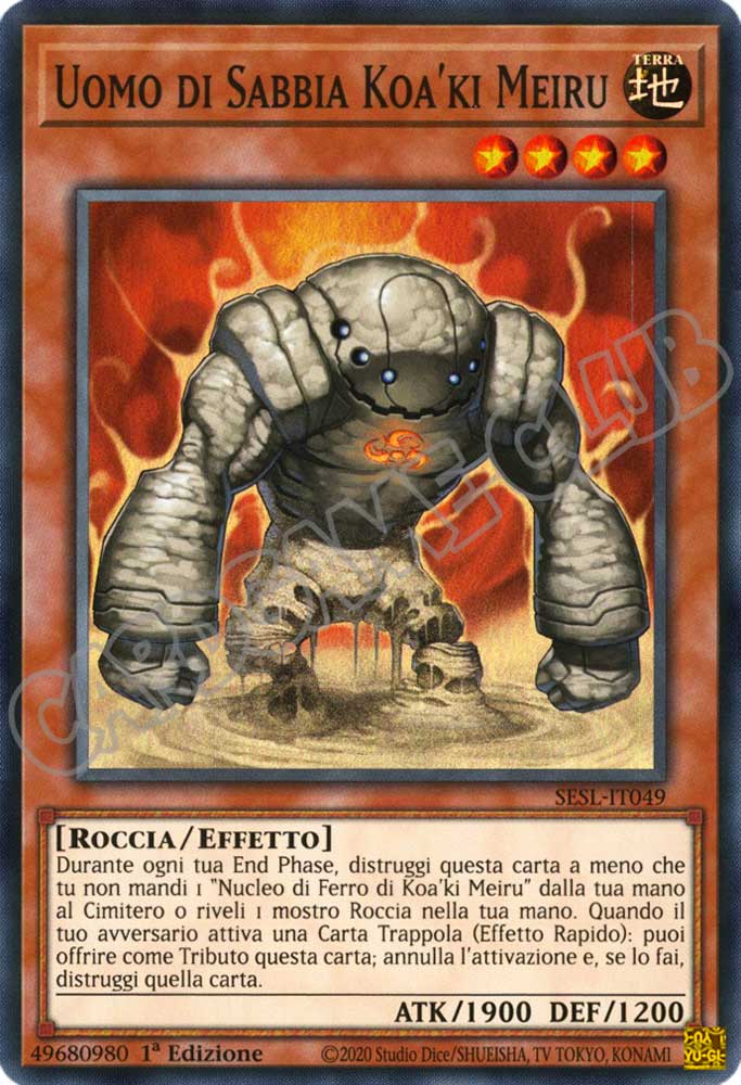 SESL-IT049 Uomo di Sabbia Koa'ki Meiru super rara 1a Edizione (IT) -NEAR MINT-