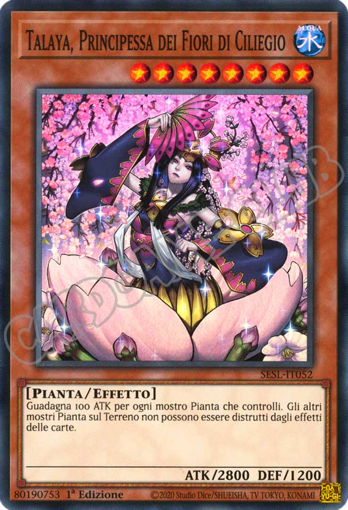 SESL-IT052 Talaya, Principessa dei Fiori di Ciliegio super rara 1a Edizione (IT) -NEAR MINT-