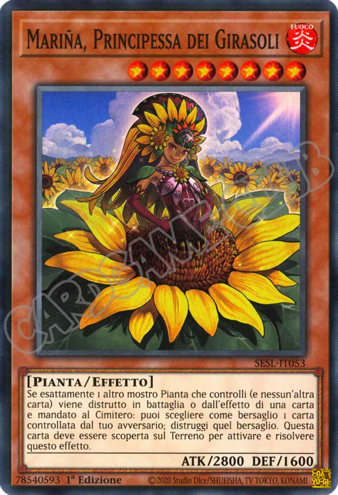 SESL-IT053 Marina, Principessa dei Girasoli super rara 1a Edizione (IT) -NEAR MINT-