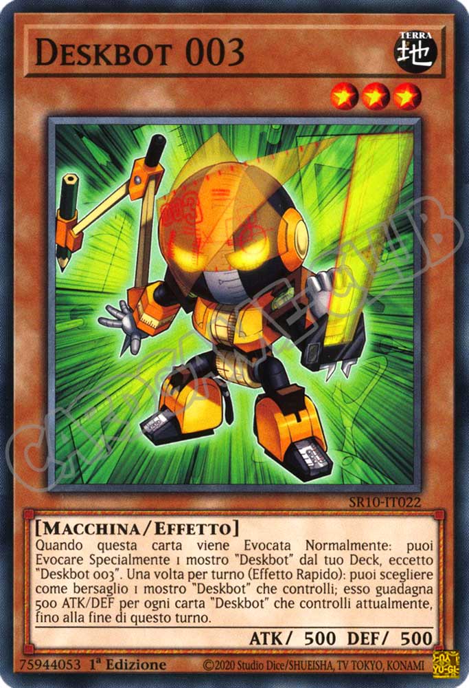 SR10-IT022 Deskbot 003 comune 1a Edizione (IT) -NEAR MINT-