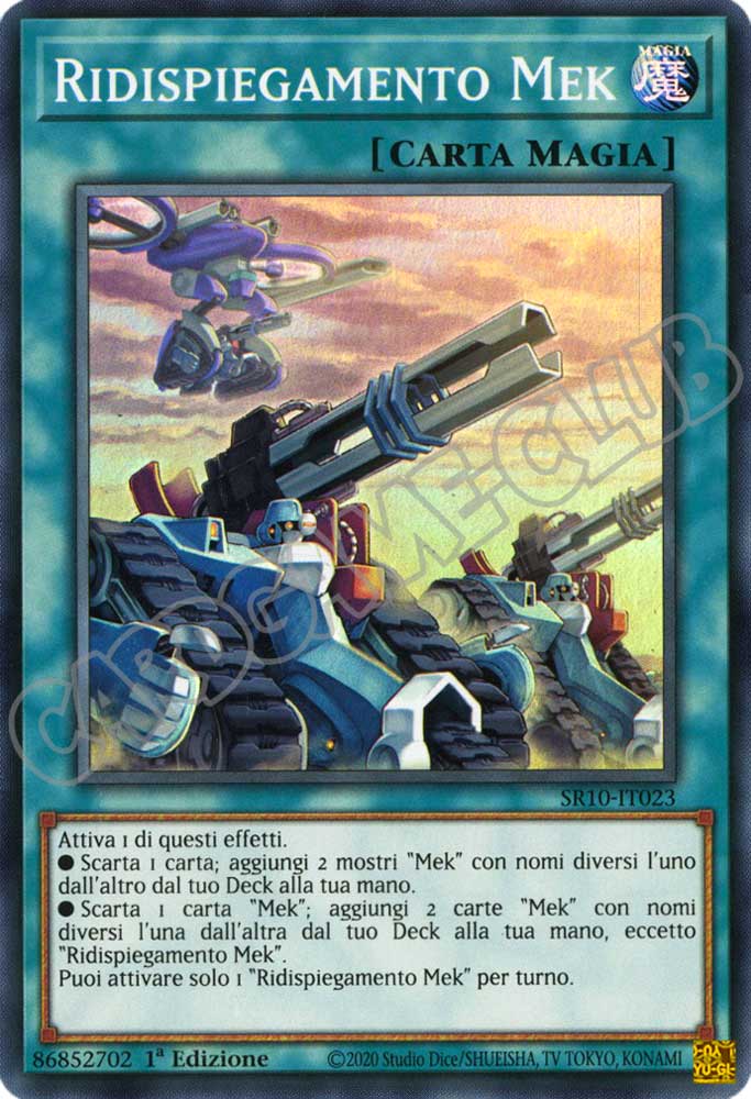 SR10-IT023 Ridispiegamento Mek super rara 1a Edizione (IT) -NEAR MINT-