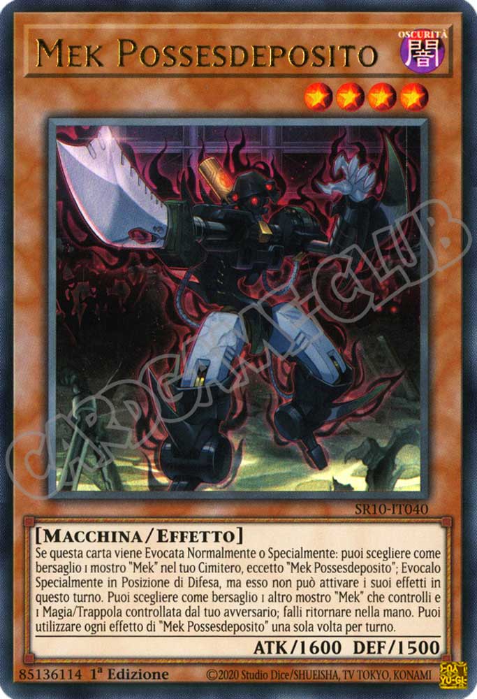 SR10-IT040 Mek Possesdeposito ultra rara 1a Edizione (IT) -NEAR MINT-