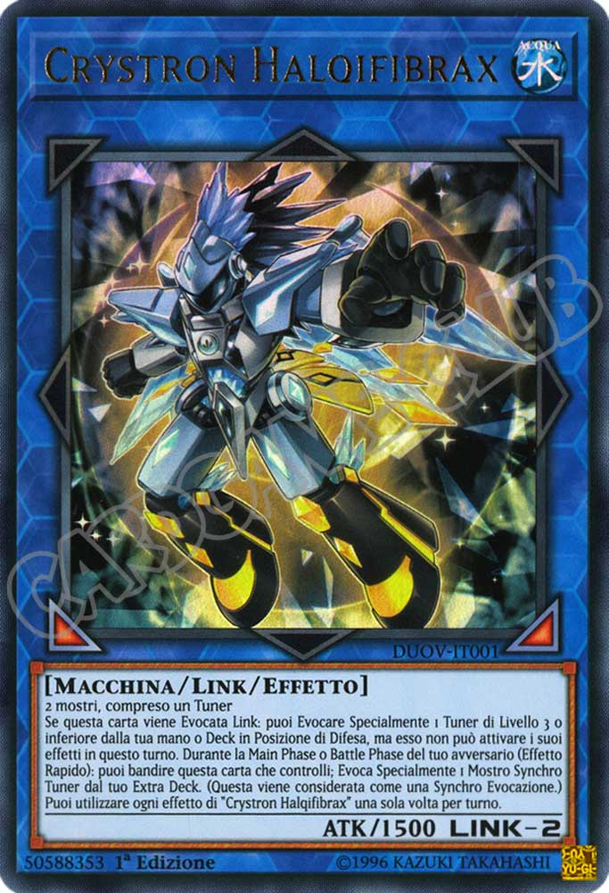 DUOV-IT001 Crystron Halqifibrax ultra rara 1a Edizione (IT) -NEAR MINT-