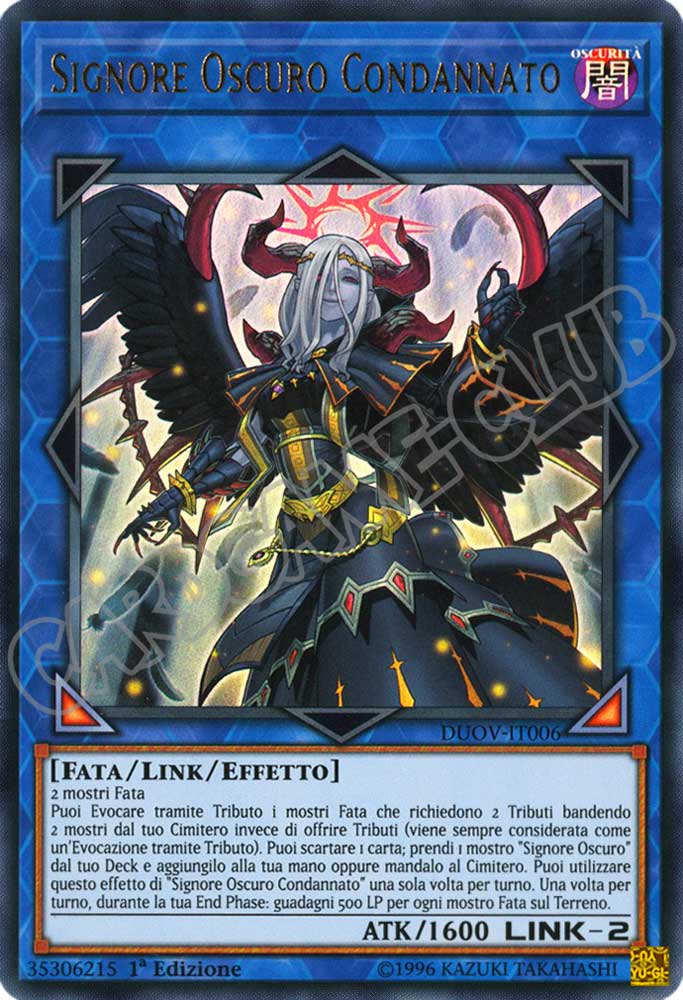 DUOV-IT006 Signore Oscuro Condannato ultra rara 1a Edizione (IT) -NEAR MINT-