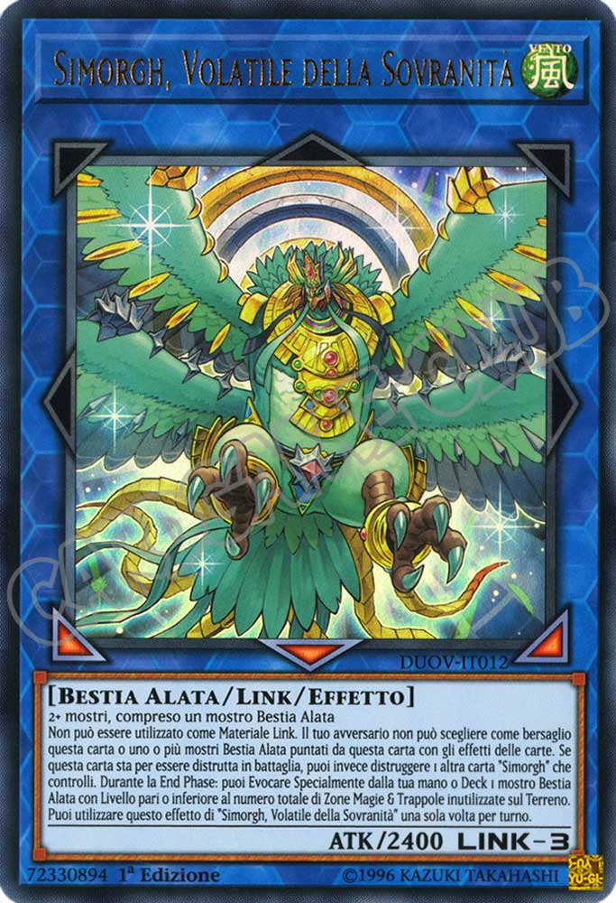 DUOV-IT012 Simorgh, Volatile della Sovranita' ultra rara 1a Edizione (IT) -NEAR MINT-