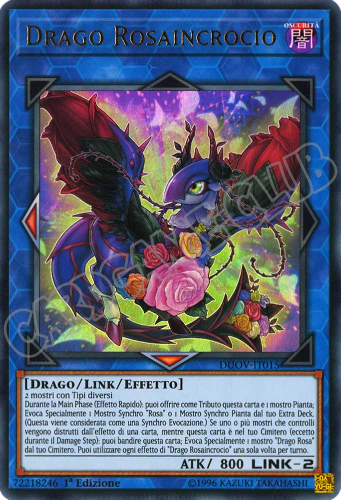 DUOV-IT015 Drago Rosaincrocio ultra rara 1a Edizione (IT) -NEAR MINT-