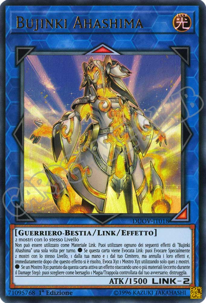 DUOV-IT018 Bujinki Ahashima ultra rara 1a Edizione (IT) -NEAR MINT-