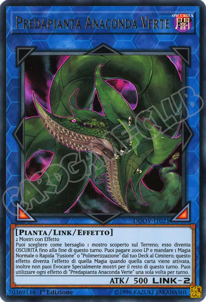 DUOV-IT021 Predapianta Anaconda Verte ultra rara 1a Edizione (IT) -NEAR MINT-