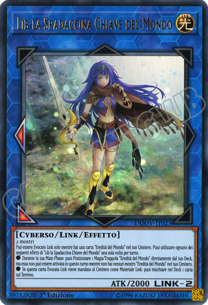 DUOV-IT023 Lib la Spadaccina Chiave del Mondo ultra rara 1a Edizione (IT) -NEAR MINT-