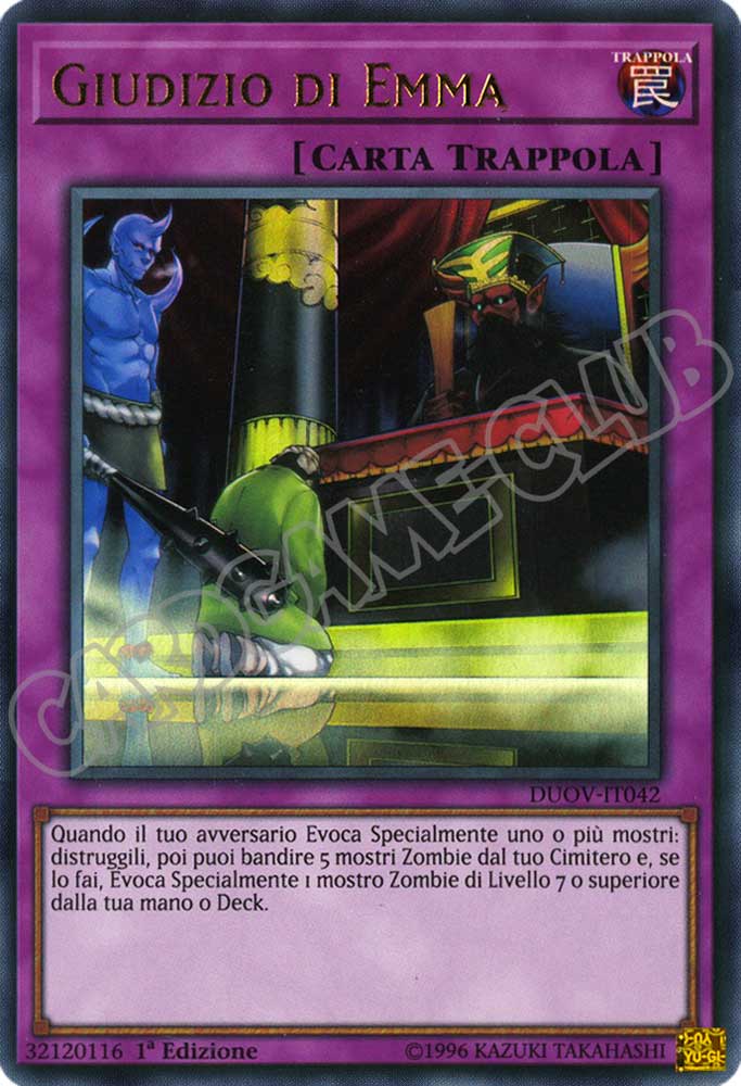 DUOV-IT042 Giudizio di Emma ultra rara 1a Edizione (IT) -NEAR MINT-