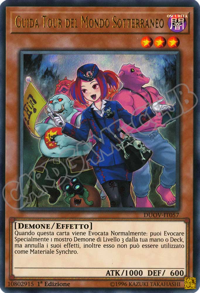 DUOV-IT057 Guida Tour del Mondo Sotterraneo ultra rara 1a Edizione (IT) -NEAR MINT-