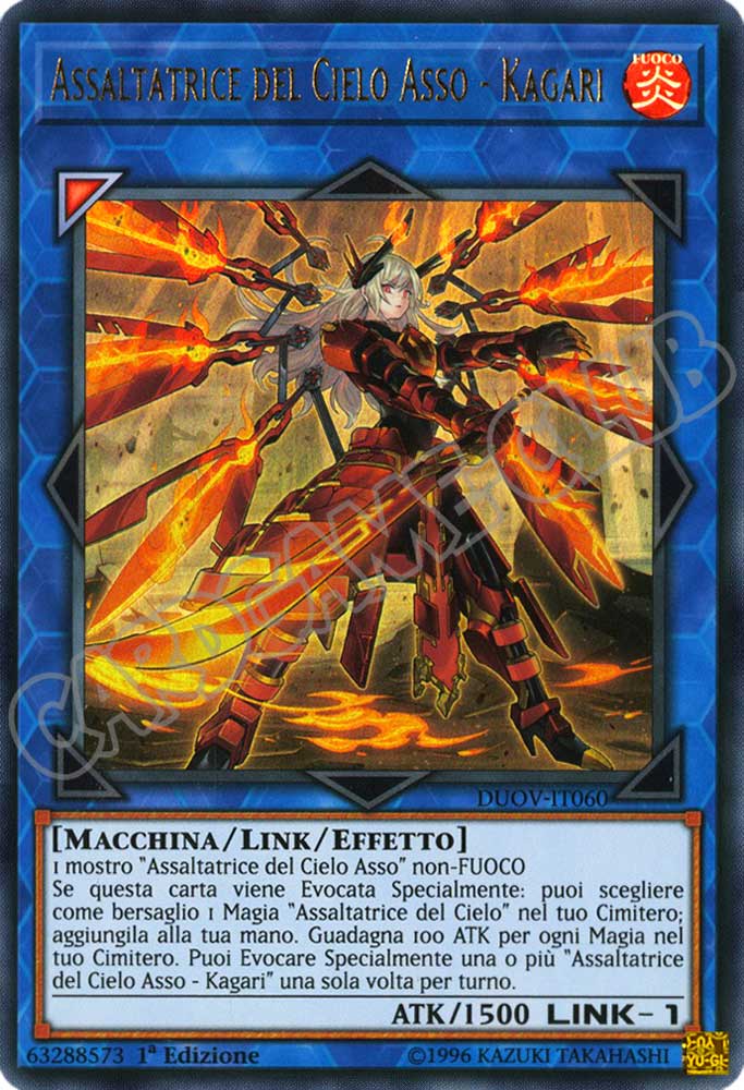 DUOV-IT060 Assaltatrice del Cielo Asso - Kagari ultra rara 1a Edizione (IT) -NEAR MINT-