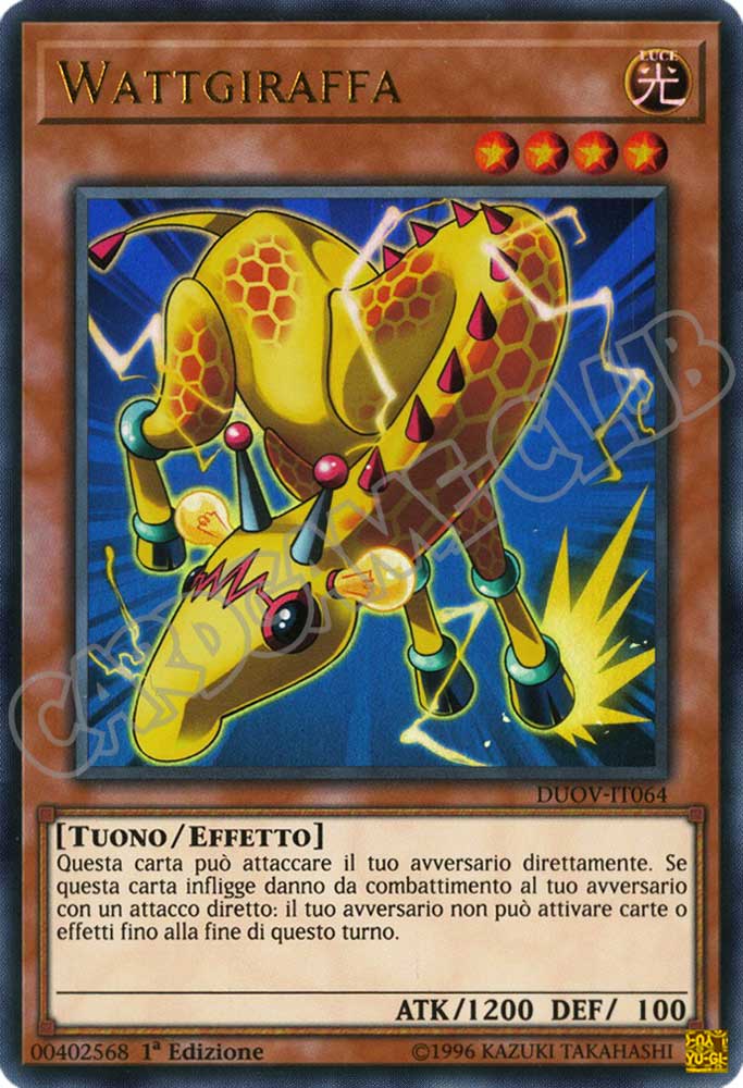 DUOV-IT064 Wattgiraffa ultra rara 1a Edizione (IT) -NEAR MINT-