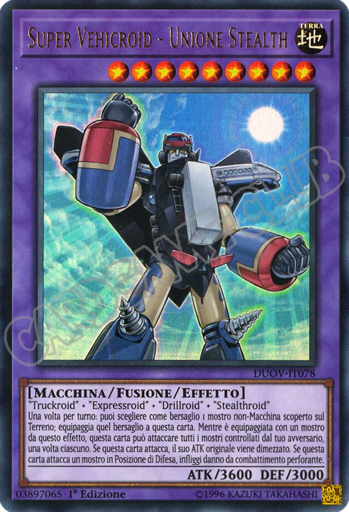 DUOV-IT078 Super Vehicroid - Unione Stealth ultra rara 1a Edizione (IT) -NEAR MINT-