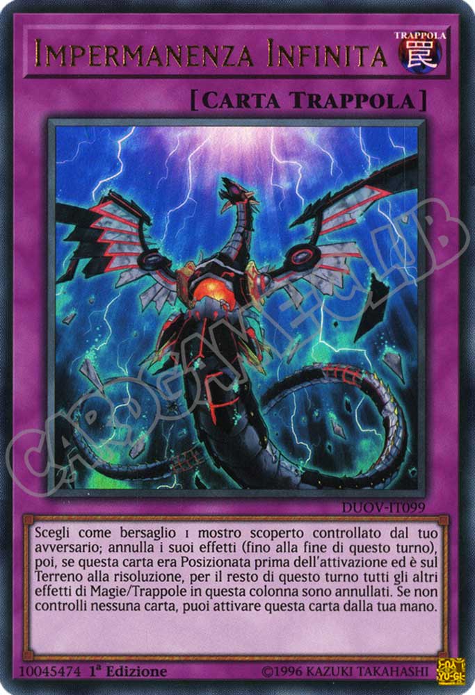 DUOV-IT099 Impermanenza Infinita ultra rara 1a Edizione (IT) -NEAR MINT-