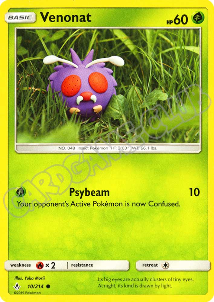 010 / 214 Venonat comune normale (EN) -NEAR MINT-