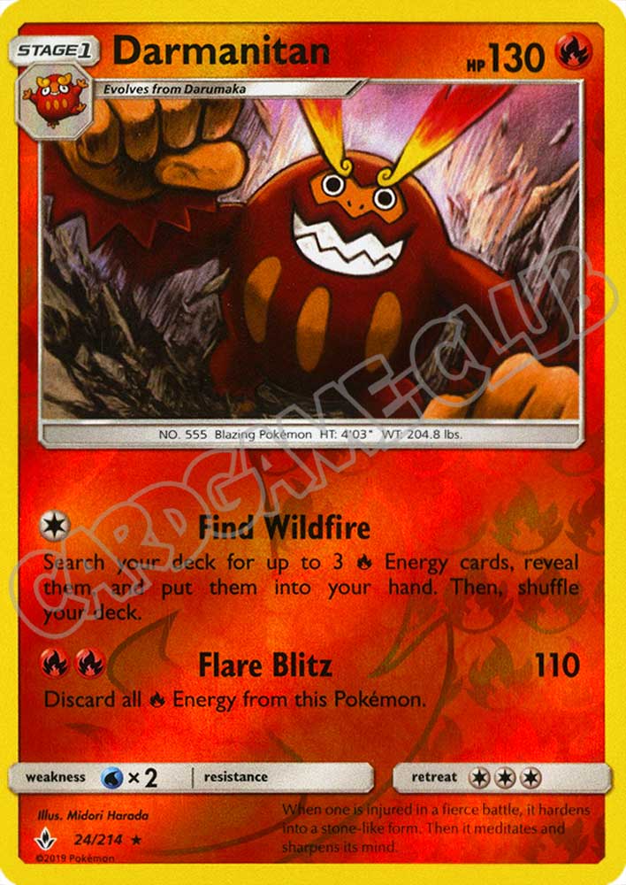 024 / 214 Darmanitan rara foil reverse (EN) -NEAR MINT-