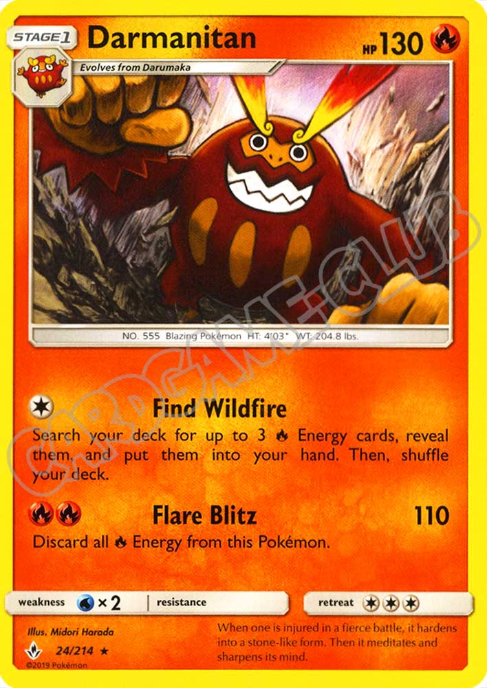 024 / 214 Darmanitan rara normale (EN) -NEAR MINT-