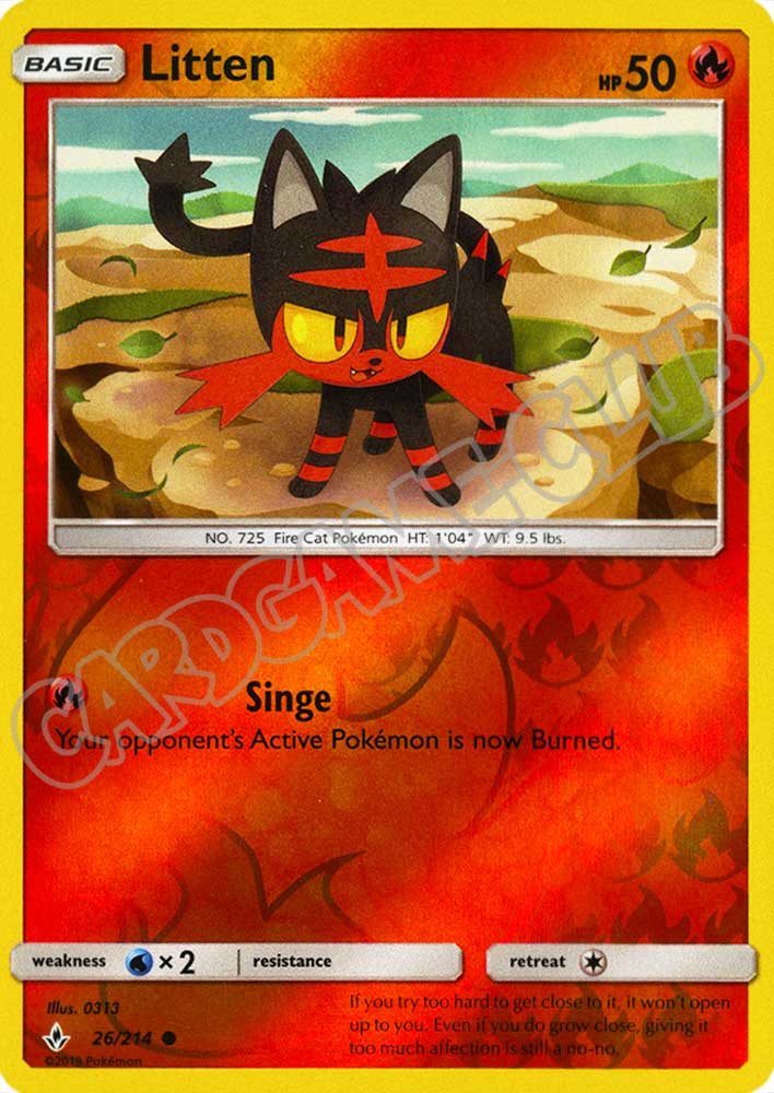 026 / 214 Litten comune foil reverse (EN) -NEAR MINT-