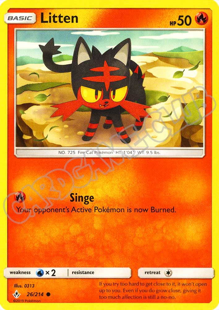 026 / 214 Litten comune normale (EN) -NEAR MINT-