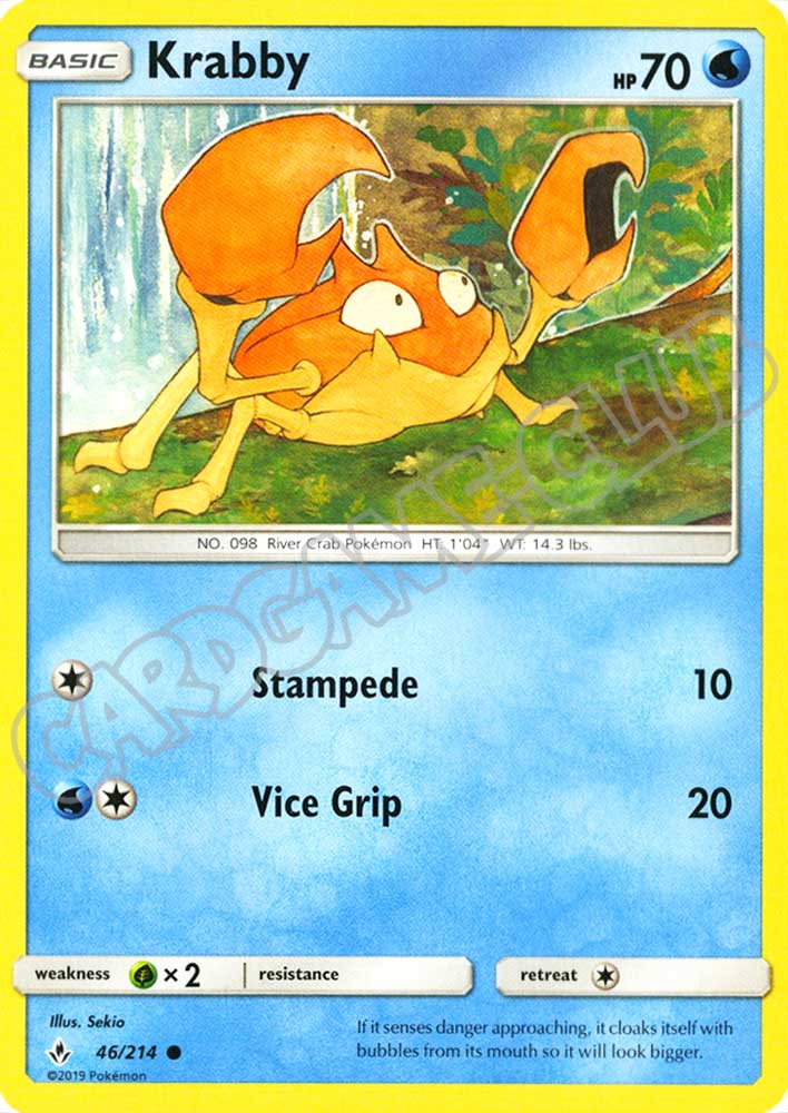 046 / 214 Krabby comune normale (EN) -NEAR MINT-