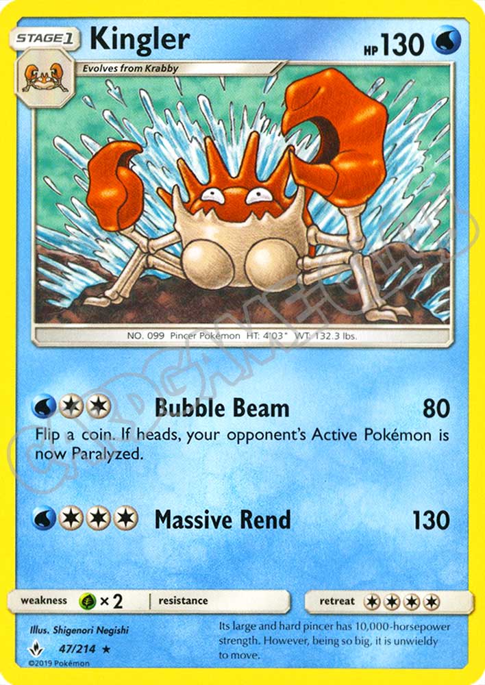 047 / 214 Kingler rara normale (EN) -NEAR MINT-
