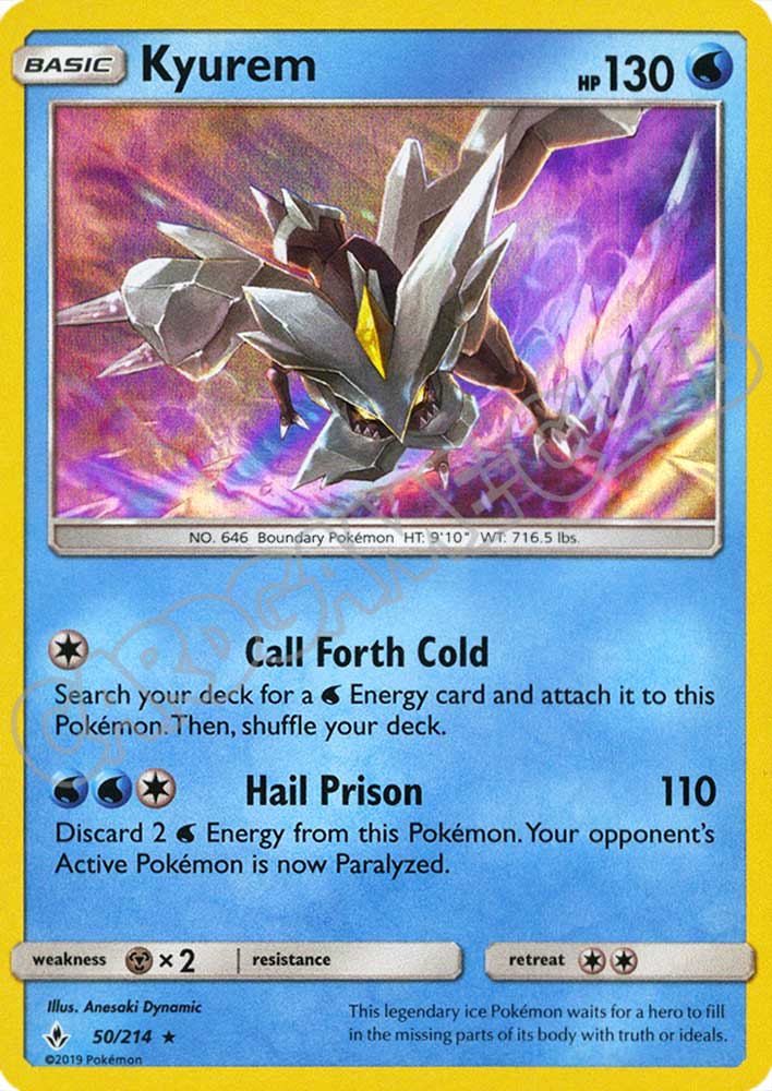 050 / 214 Kyurem rara foil (EN) -NEAR MINT-
